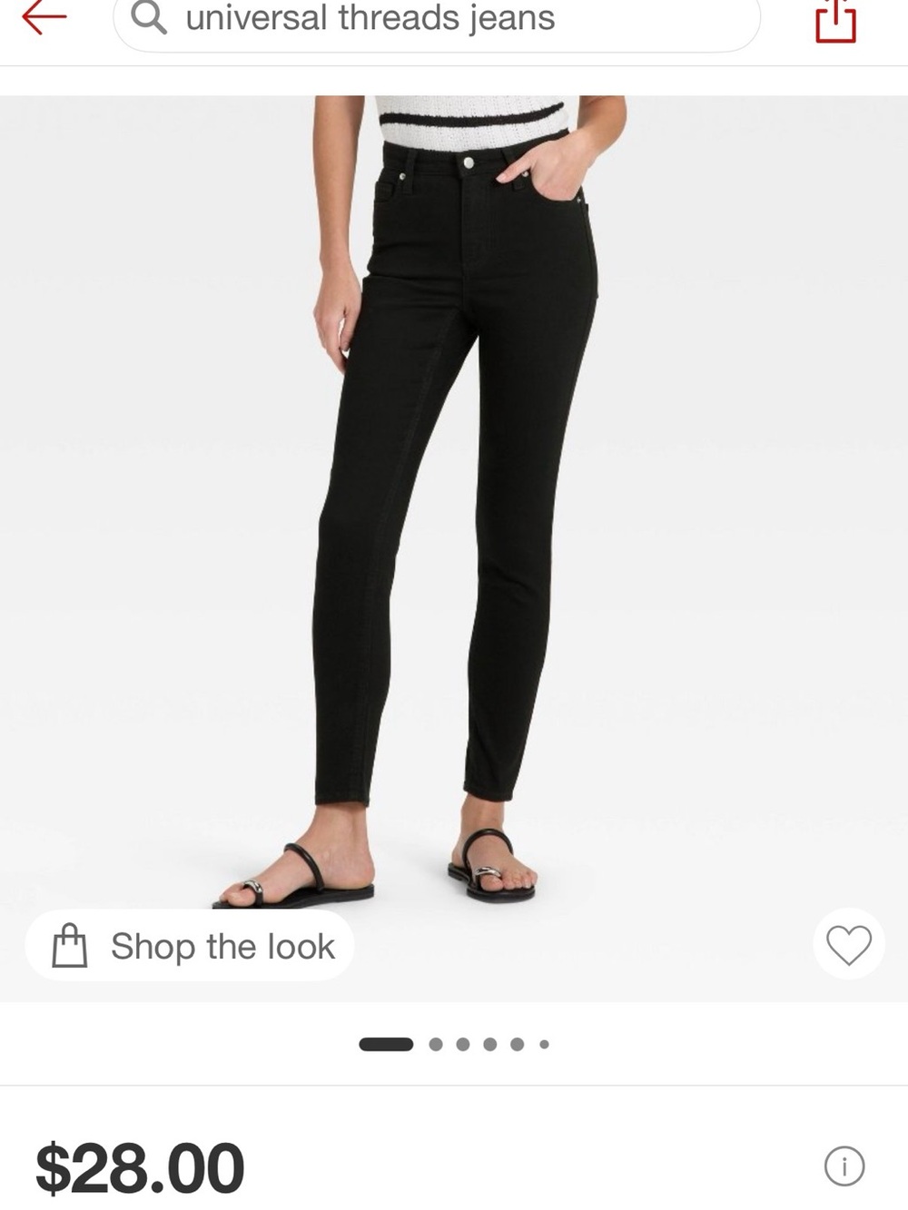 Universal Thread Women's Straight Leg Jeans in black (two pairs) - Picture 15 of 15